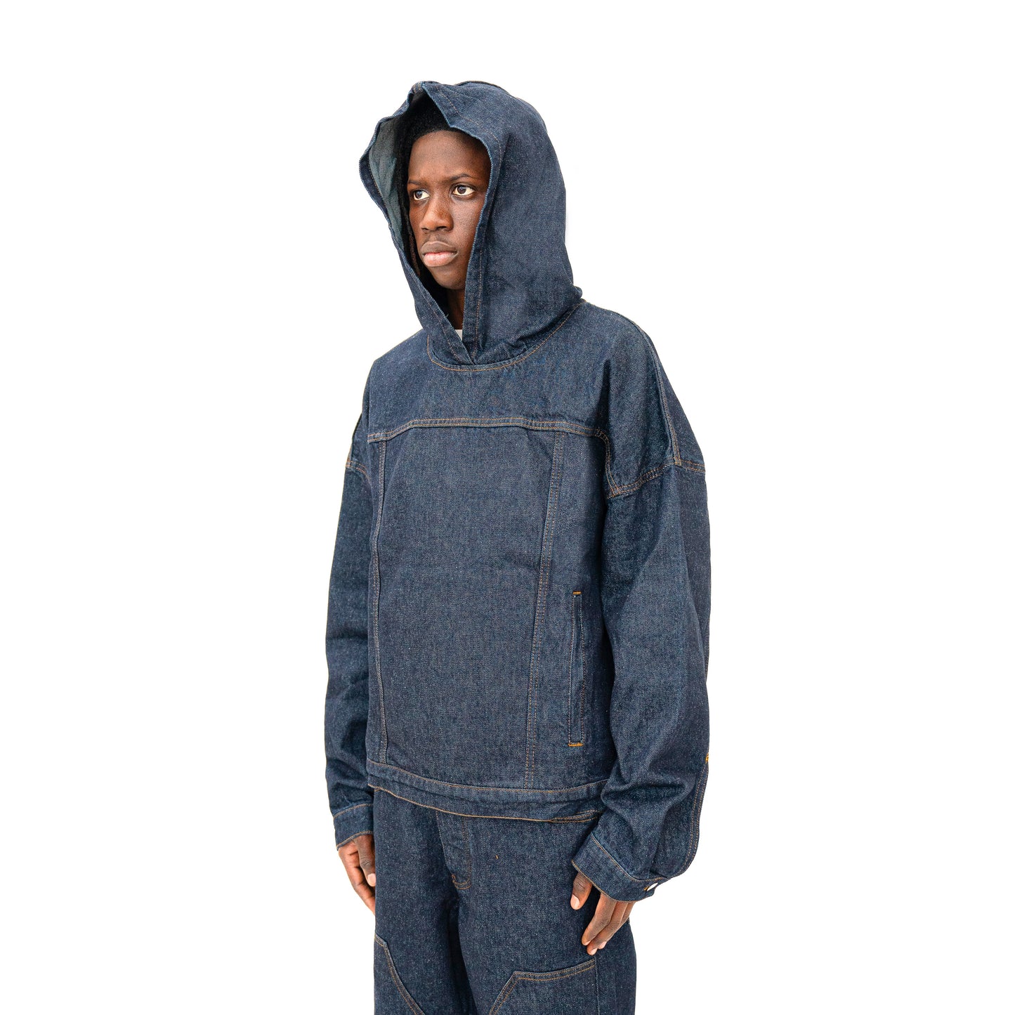 Blue Denim Hoodie