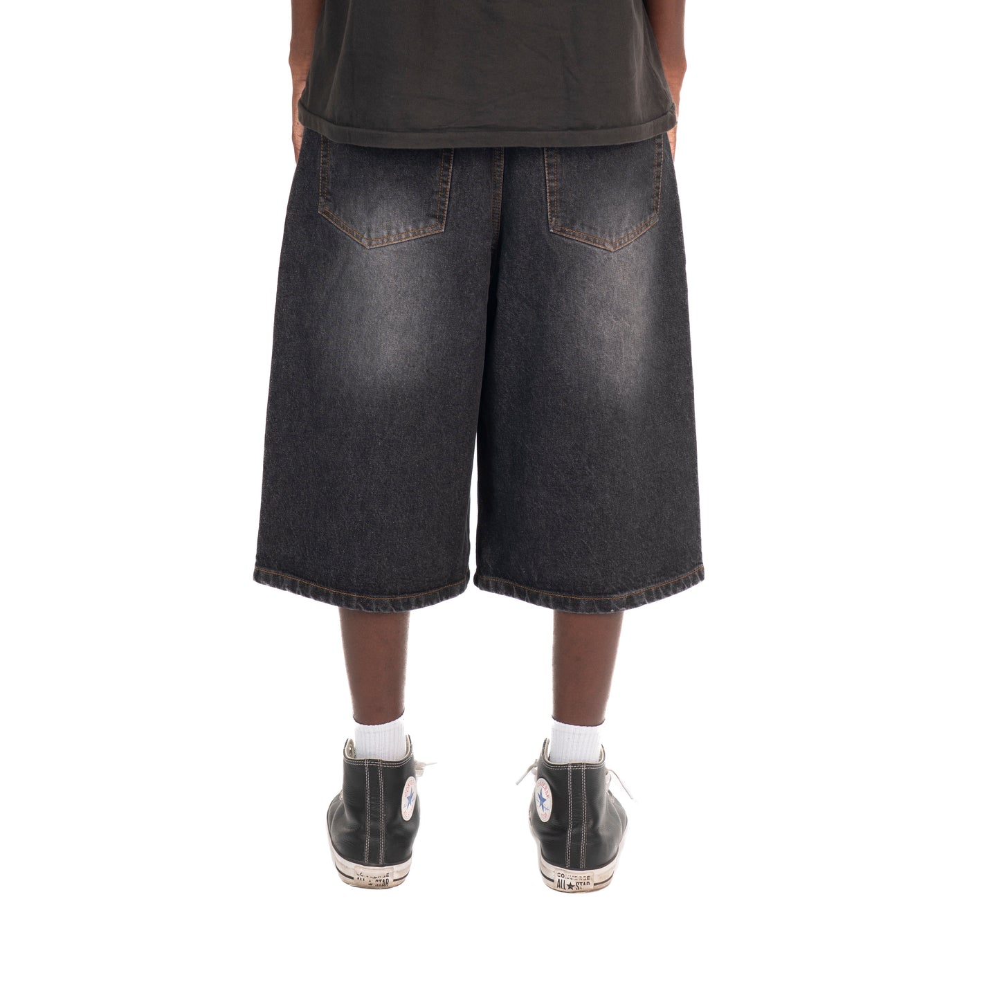 Shiny Carpenter Jorts Black