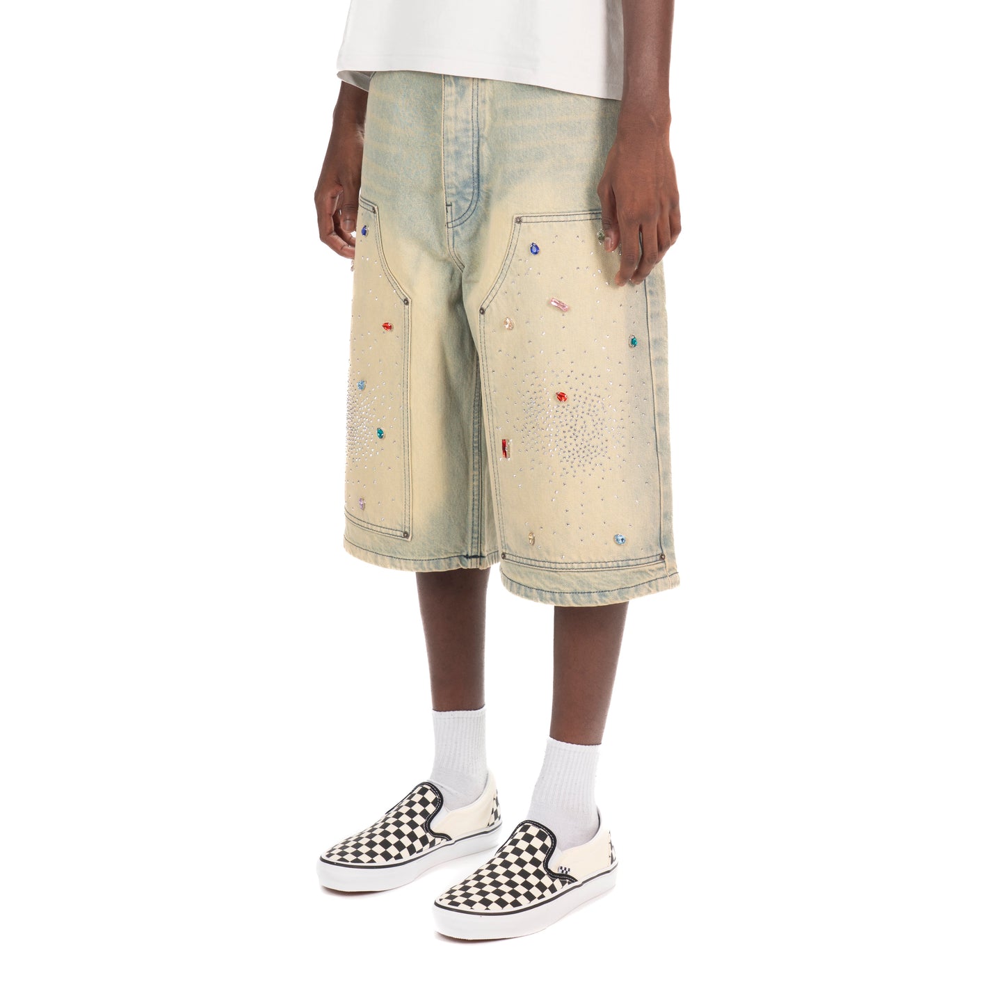 Shiny Carpenter Jorts Blue