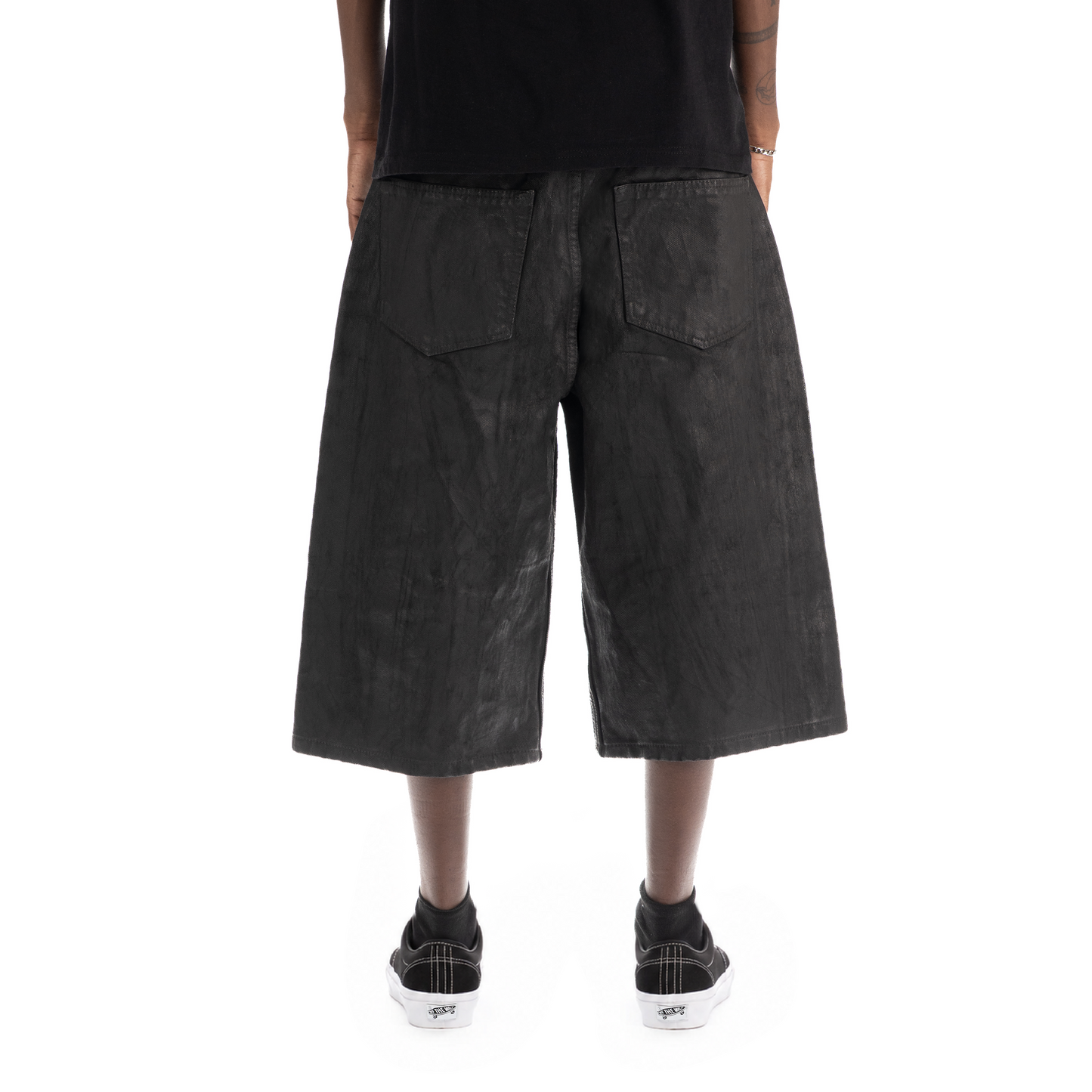 Coated Black Jorts