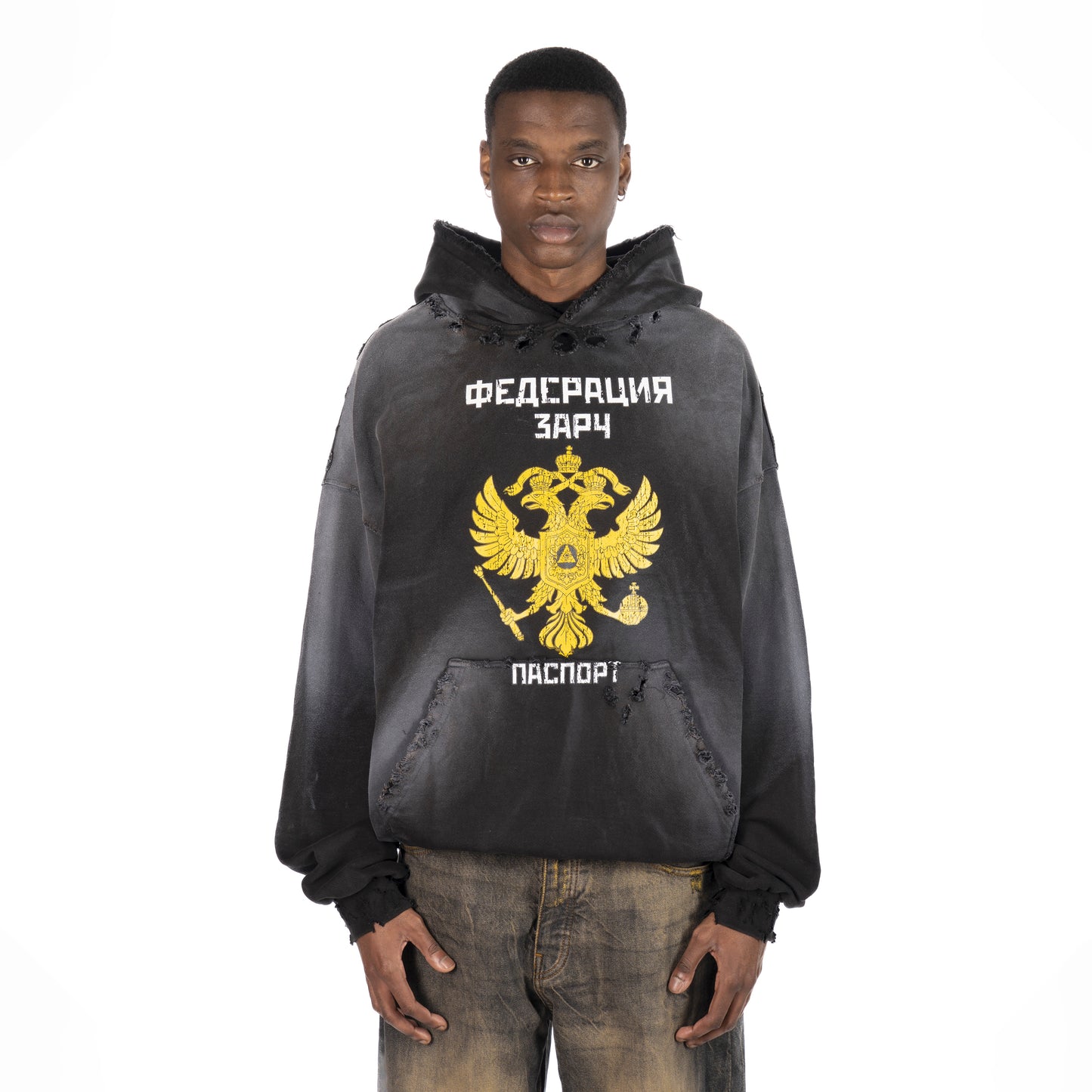 Passport Hoodie Blk