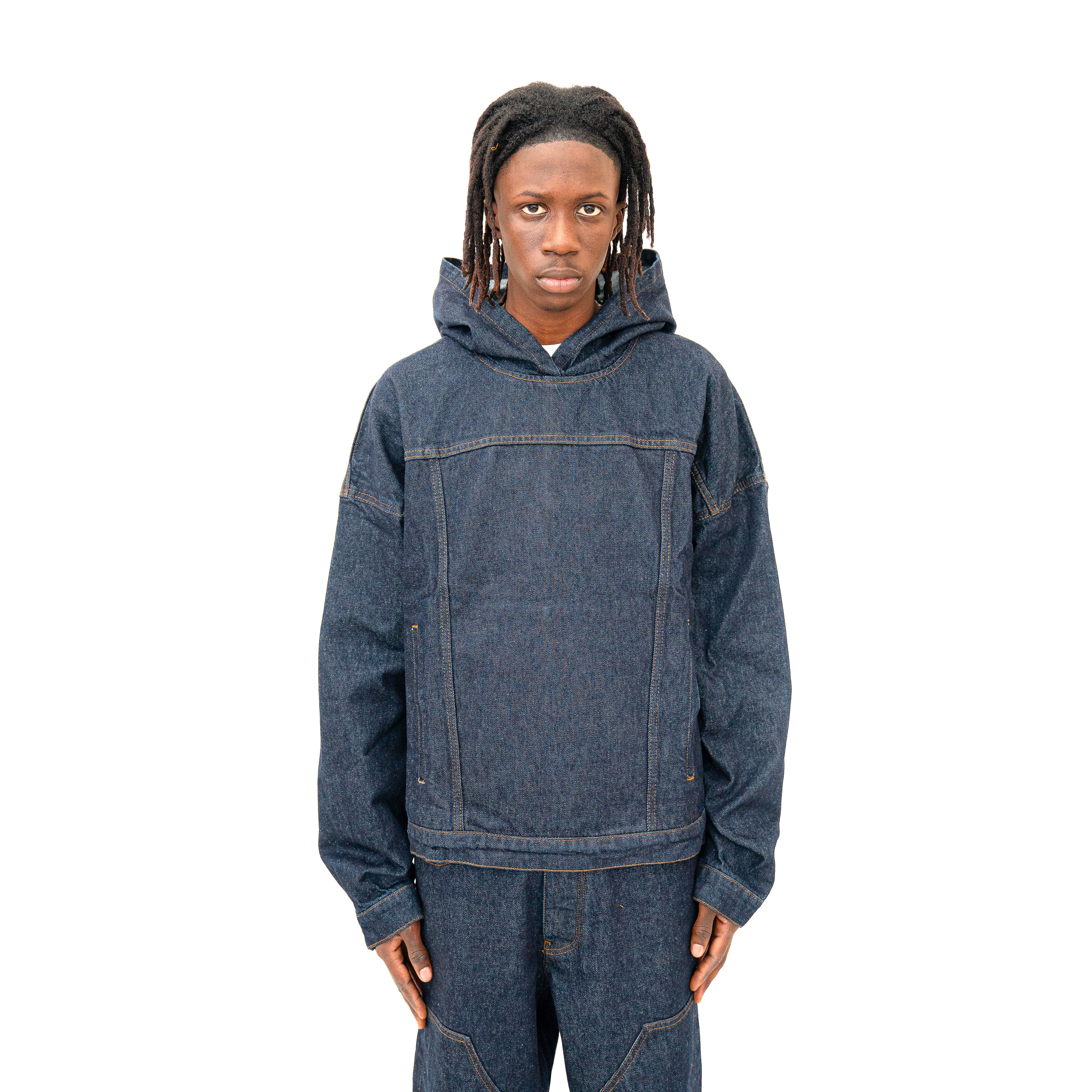 Blue Denim Hoodie – 3ap4