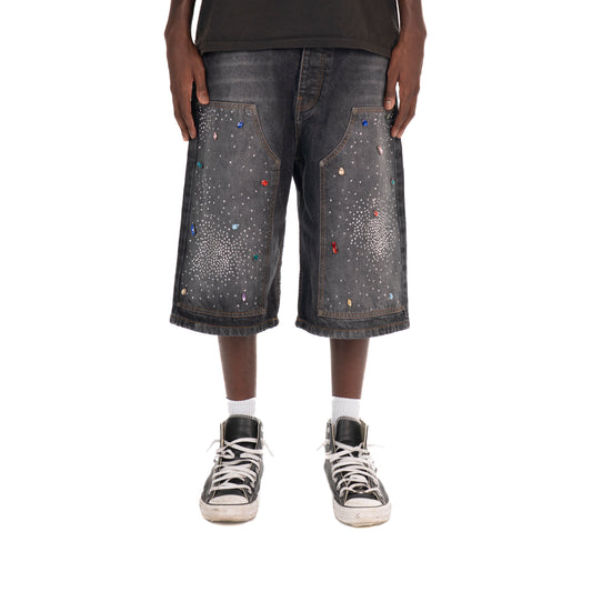 Shiny Carpenter Jorts Black