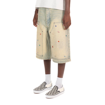 Shiny Carpenter Jorts Blue