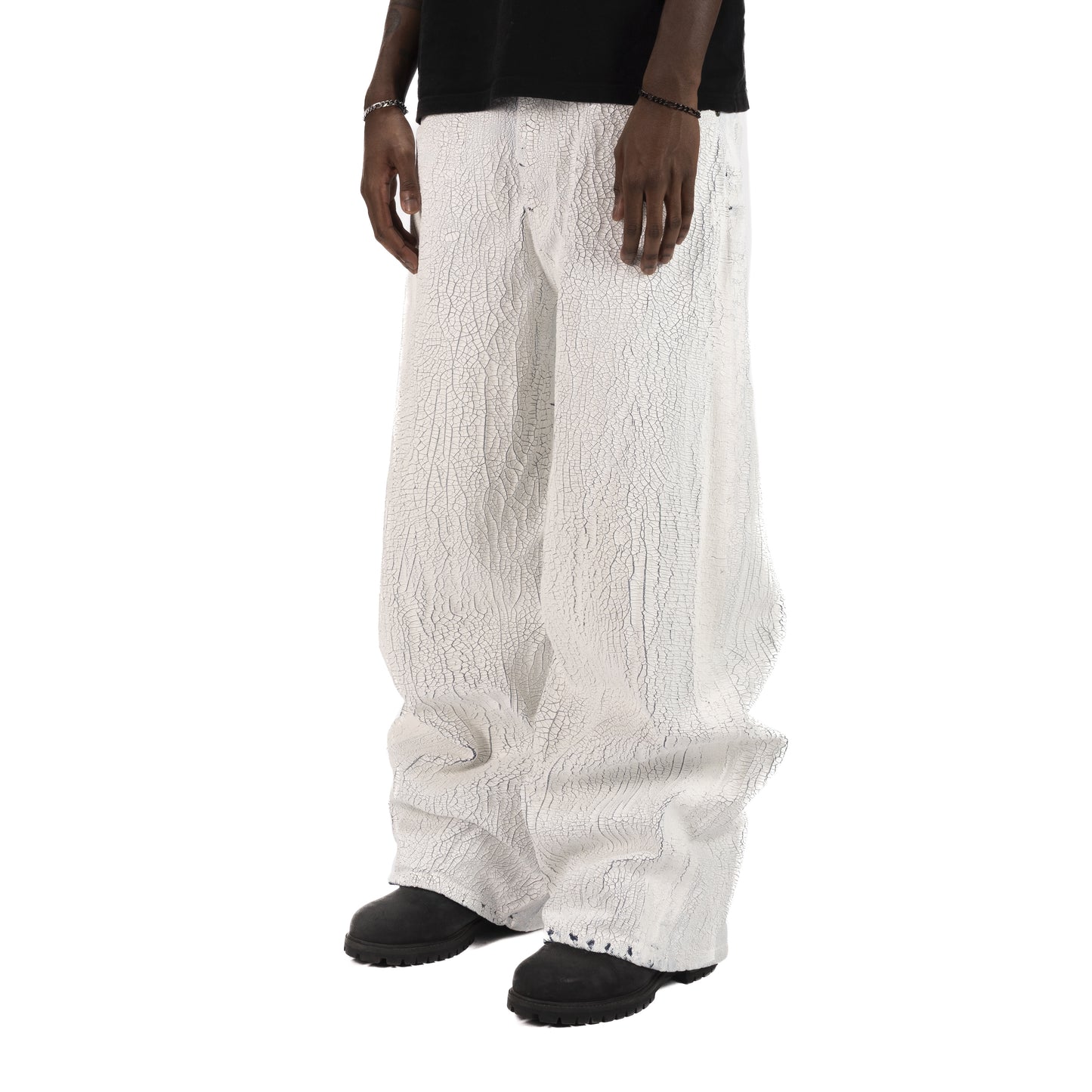 White Crack Jeans