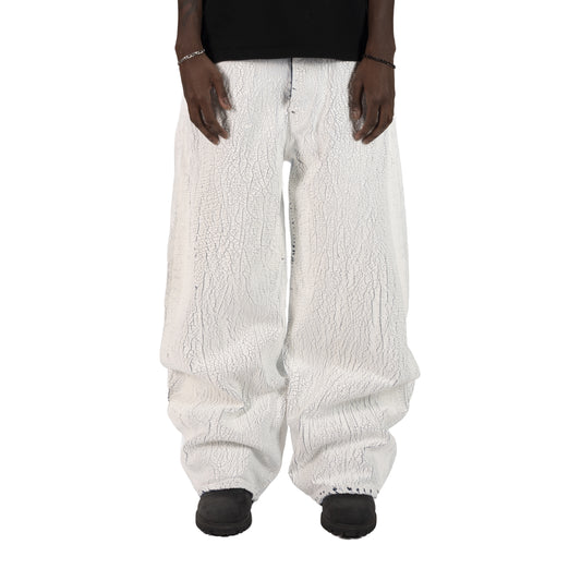 White Crack Jeans